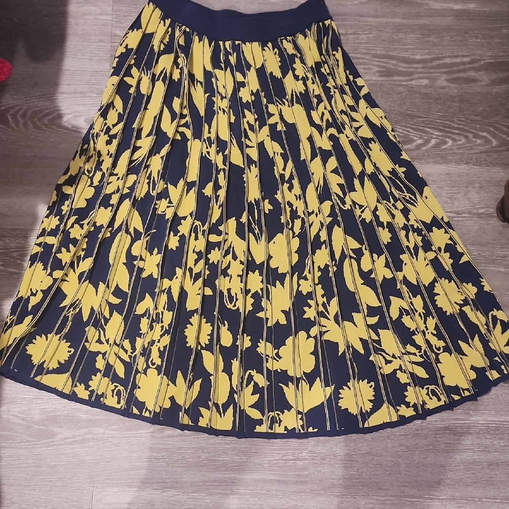Anthropologie Knit Pleated Skirt